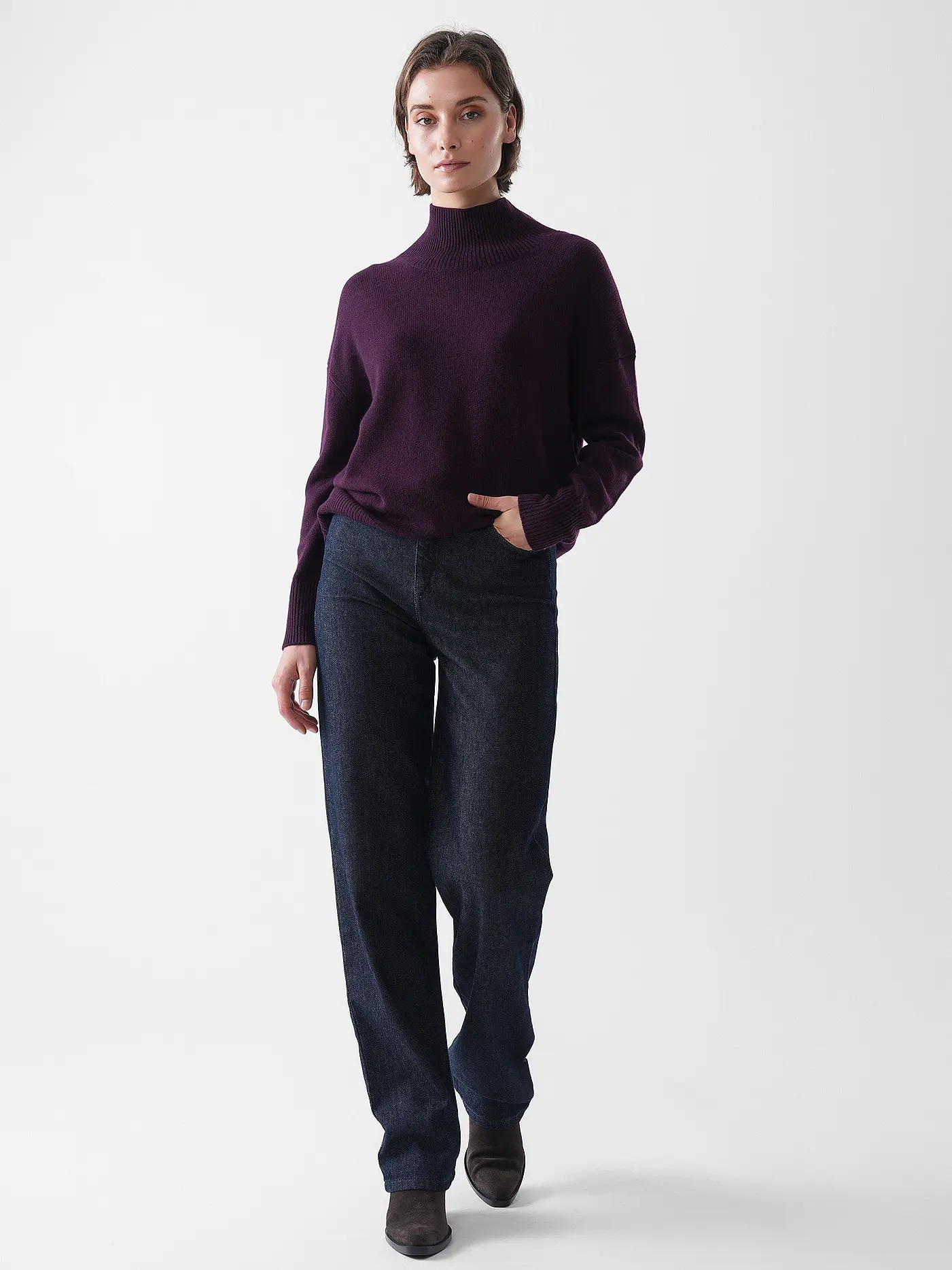THE MERCER N.Y. | Kaschmirpullover Oversized Fit | beere